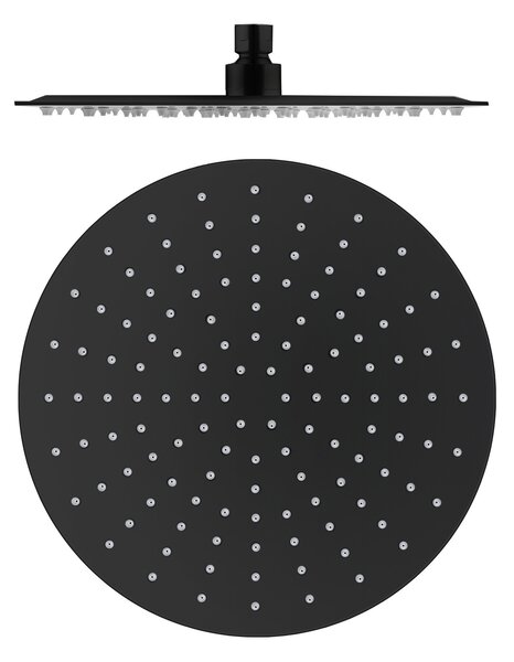 Slezák - RAV Hlavová sprcha okrúhla kovová ø 30 cm - KS0001CMAT, Čierna mat