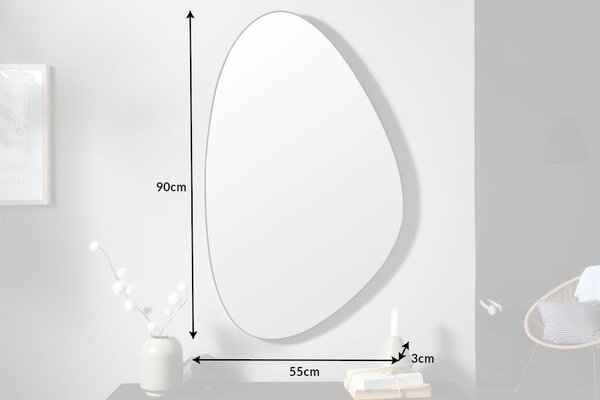 Dizajnové nástenné zrkadlo Daiwa 90 cm čierne