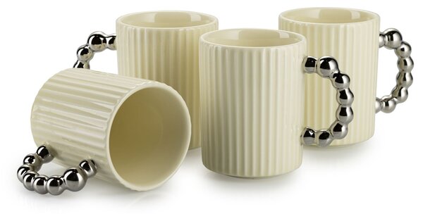 Čajový/kávový set Luca Silver Cream