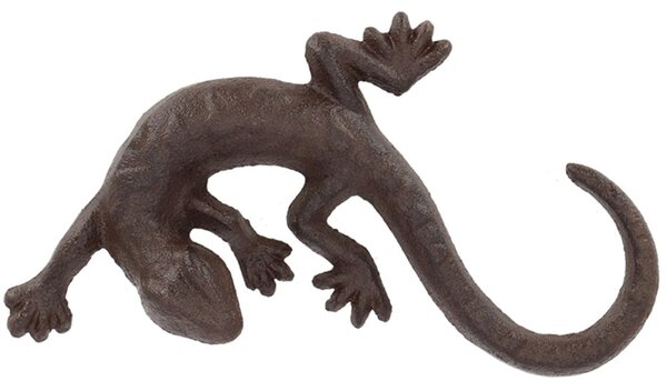 Záhradná liatinová figúrka Lia, 18 cm, hnedá