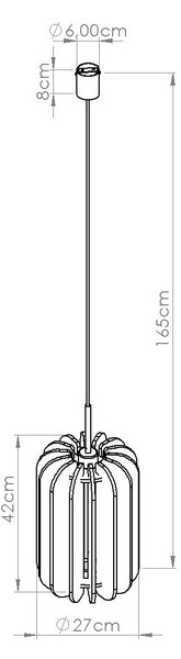 Závesné svietidlo Mula, 1x modré plstené tienidlo, (fi 27cm)