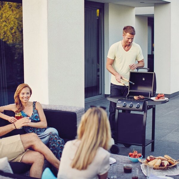 Čierny plynový vonkajší gril ENDERS San Diego 3