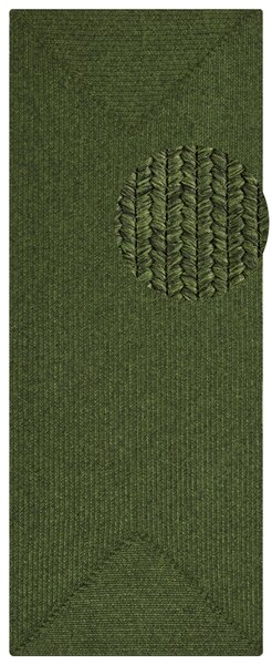 Hanse Home , Kusový koberec Braided 105554 Green – na von aj na doma, 80x150, zelená, chodba / predsieň