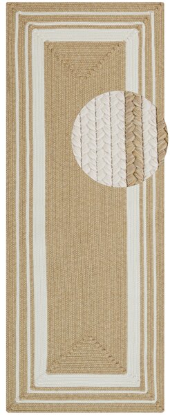 Hanse Home , Kusový koberec Braided 105556 Creme Beige – na von aj na doma, 120x170, béžová, chodba / predsieň