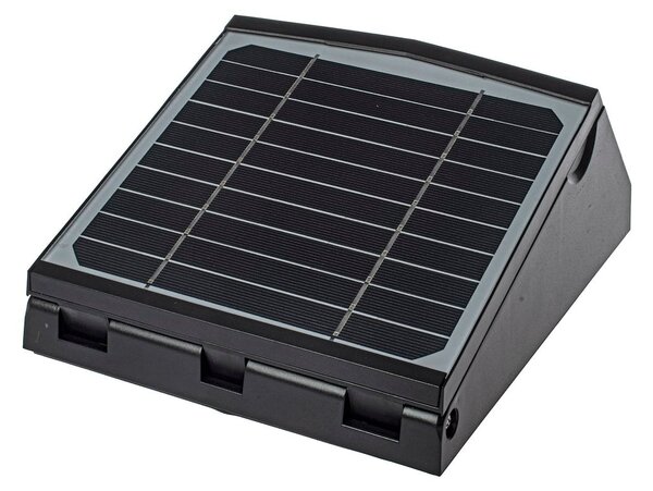 Exteriérové solárne nástenné LED svietidlo Solar, 1x LED 7w, čierna, pohybový senzor