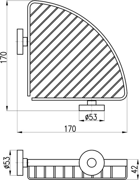Slezák - RAV Mydelnička drôtená rohováCOLORADO - COA0302, Chróm