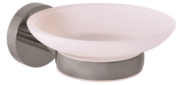 Slezák - RAV Mydelnička sklenená COLORADO - COA0300MGK, Metal Grey kartáčovaná