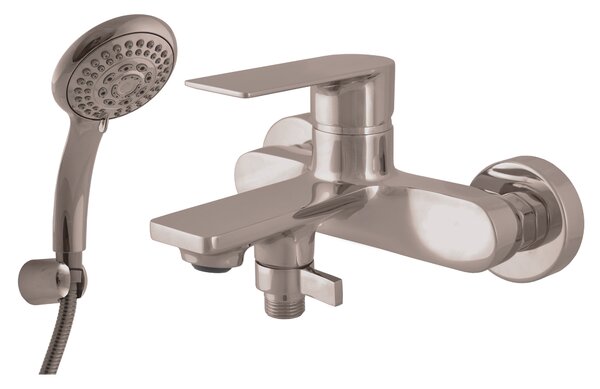Slezák - RAV Vaňová batéria NIL so sprchovým setom - NL154.5/1MGL, Metal Grey lesk