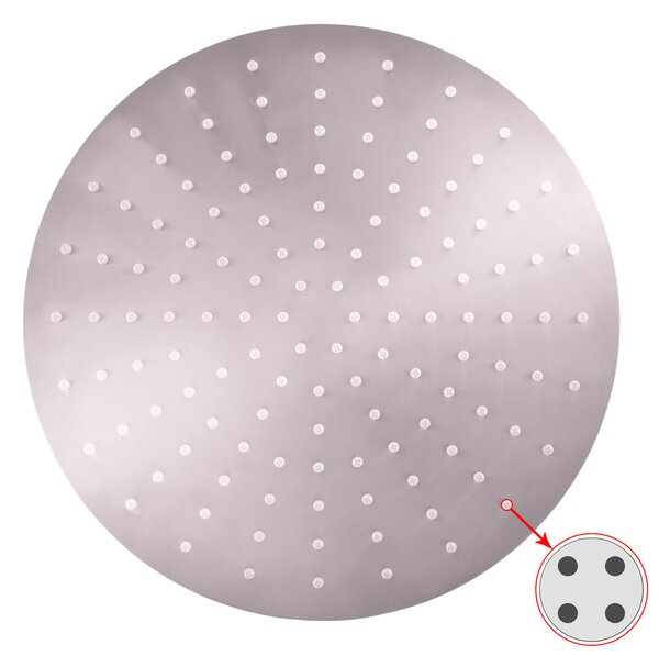 Slezák - RAV Hlavová sprcha okrúhla kovová ø 30 cm so 4-otvorovými tryskami - KS0001/4, Chróm