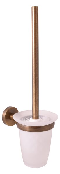 Slezák - RAV WC kefa, miska sklenená COLORADO - COA0500SM, Stará mosadz (Bronz)