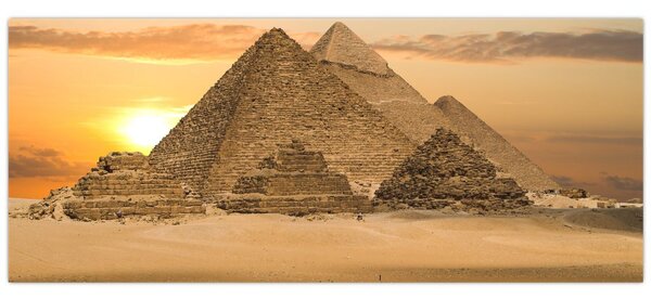 Obraz - Pyramídy (120x50 cm)