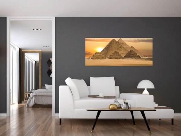 Obraz - Pyramídy (120x50 cm)