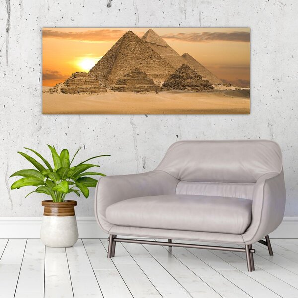 Obraz - Pyramídy (120x50 cm)