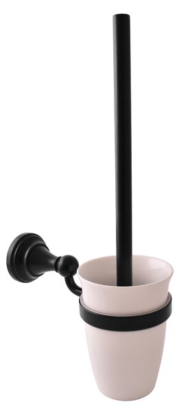 Slezák - RAV WC kefa, miska keramická MORAVA RETRO - MKA0500 CMAT, Čierna mat