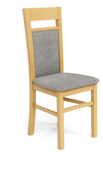 Jedálenská stolička Gerard 2 - dub medový / svetlosivá