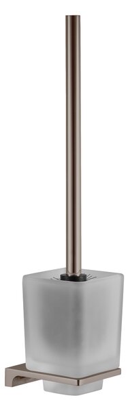 Slezák - RAV WC kefa, sklenená miska NIL - NLA0500MGL, Metal Grey lesk