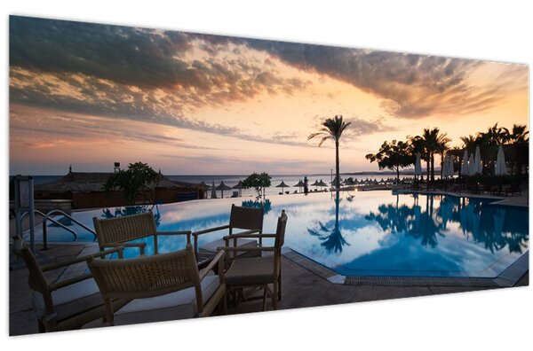 Obraz - Resort pri mori (120x50 cm)