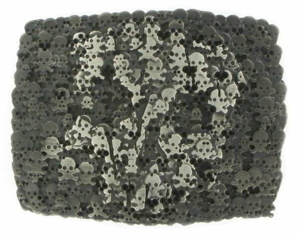 Dizajnová kovová pracka SKULL, 40mm (VGX2645PL/40)
