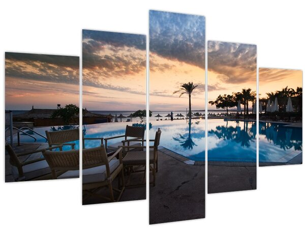 Obraz - Resort pri mori (150x105 cm)
