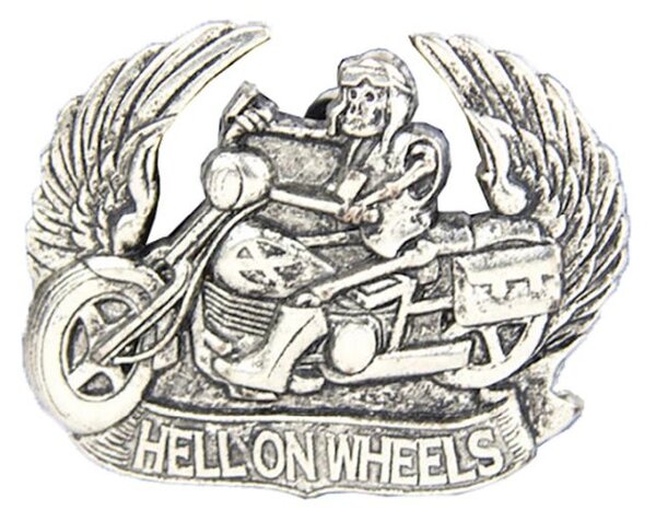 Motorkárska kovová pracka HELL ON WHEELS, 40mm (VHell)
