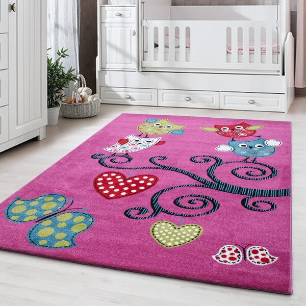 Ayyildiz, Kusový koberec Kids 420 lila, 80x150, fialová, detská izba