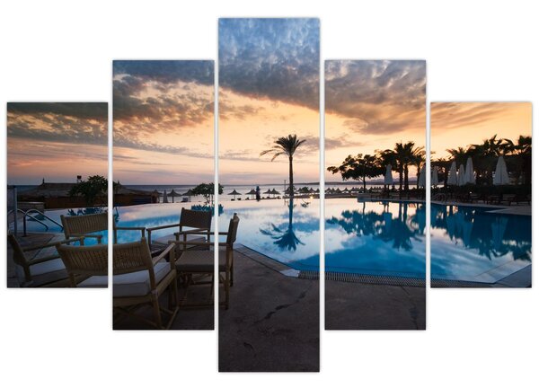 Obraz - Resort pri mori (150x105 cm)