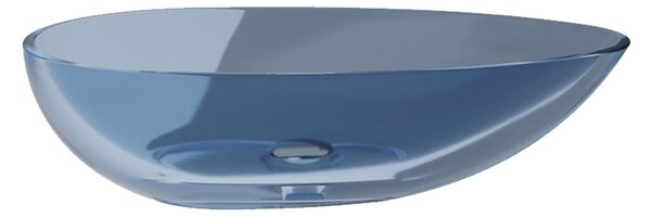 Besco Umývadlo na dosku zo syntetickej živice Neya 60x35 cm Blue Wave s výpusťou Click-Clack BESCO-Typ výpuste: Click-Clack bez prepadu, chróm