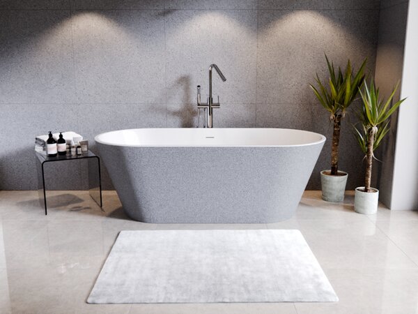 Besco Akrylátová voľne stojaca vaňa Deeva Glam S 150x75 (160x75, 170x80, 180x80) BESCO-Typ výpuste: Click-Clack so štrbinovým prepadom, chróm, BESCO-Rozmery: 150x75