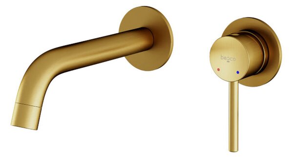 Besco Umývadlová podomietková batéria Illusion UBP BG Zlatá kartáčovaná