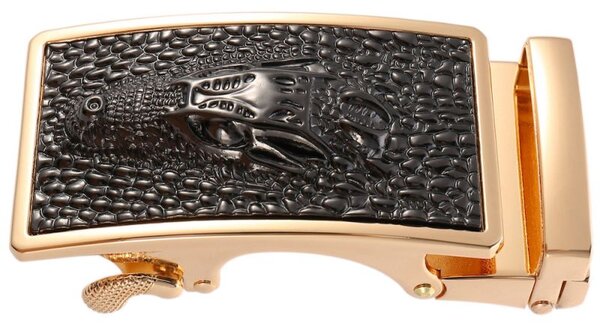 Automatická kovová pracka GOLD CROCO pre remene so šírkou 3.5cm (VPR-GOLD-CROCO)