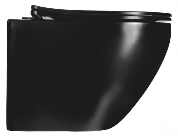 Hydroland Závesná WC misa so SoftClose sedadlom Karat, čierna