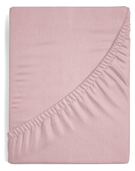JERSEY PRESTIERADLO 220X240 CM, VÝŠKA 30 CM RUŽOVÉ