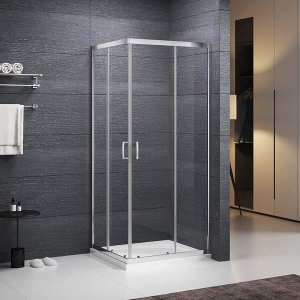 Roth Štvorcový sprchovací kút SUNDIS - bez vaničky ROTH-Variant: rozmery: 80x80 cm - (SUNDIS/800 - N0778), ROTH-Profily: profily: brillant, výplň: transparent