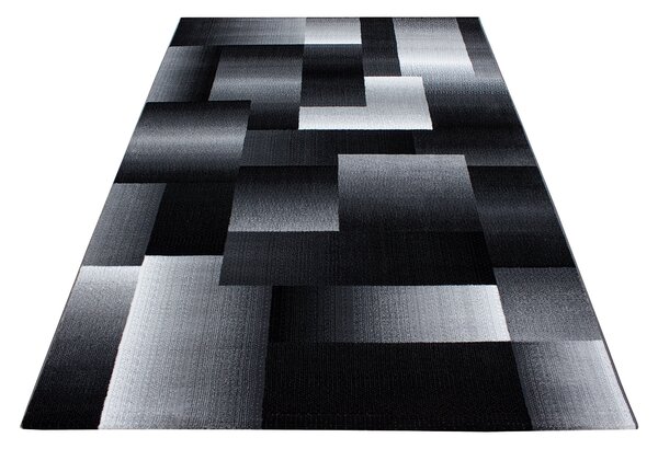 Ayyildiz , Kusový koberec Miami 6560 Black, 80x300, šedá, chodba / predsieň