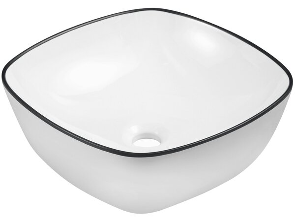 Novoterm Keramické umývadlo na dosku NV-KR-650 biela/čierna
