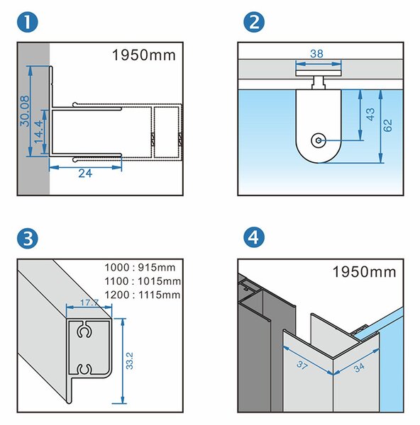 BPS-koupelny Obdĺžnikový sprchový kút ZES KZ07B BL 110x90 čierna/transparent - bez vaničky