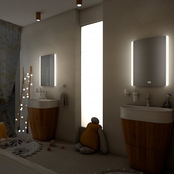 Nimco LED zrkadlo 500x700 s dvoma dotykovými senzormi - ZP 17001VX