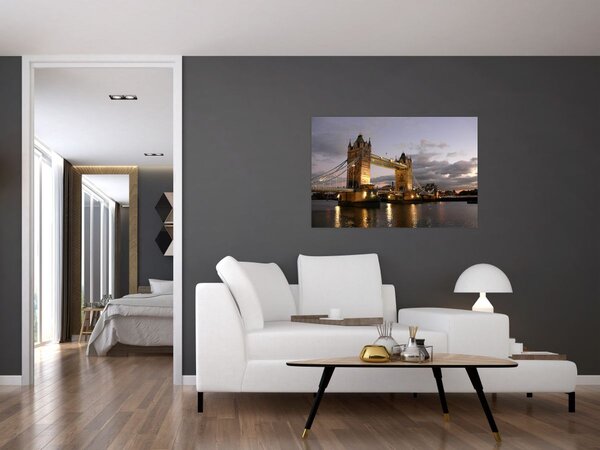 Obrázok - Tower Bridge v noci (90x60 cm)