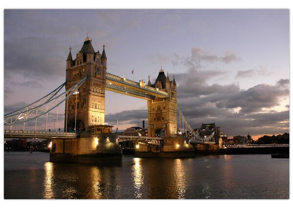 Obrázok - Tower Bridge v noci (90x60 cm)