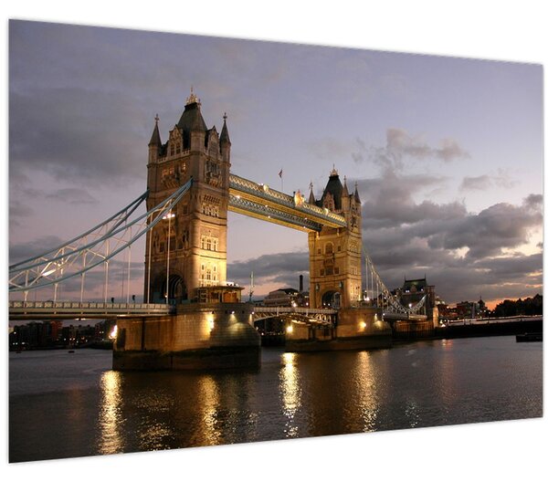Obrázok - Tower Bridge v noci (90x60 cm)