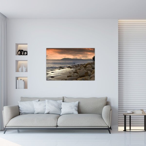 Obraz - More a hory (90x60 cm)