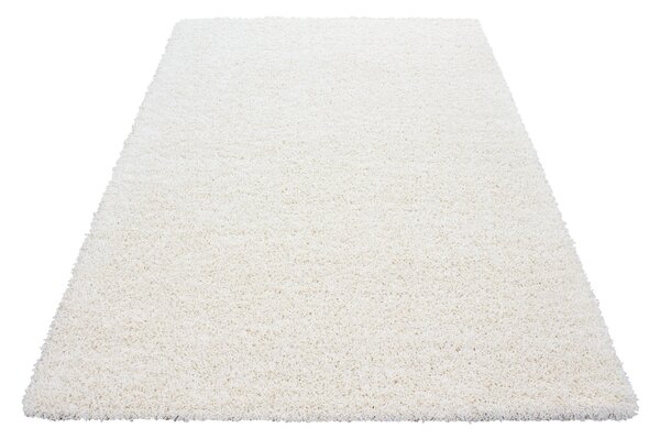 Ayyildiz , Kusový koberec Life Shaggy 1500 cream, 60x110, biela, spálňa