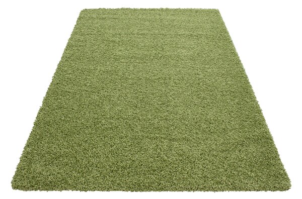 Ayyildiz, Kusový koberec Life Shaggy 1500 green, 60x110, zelená, obývacia izba