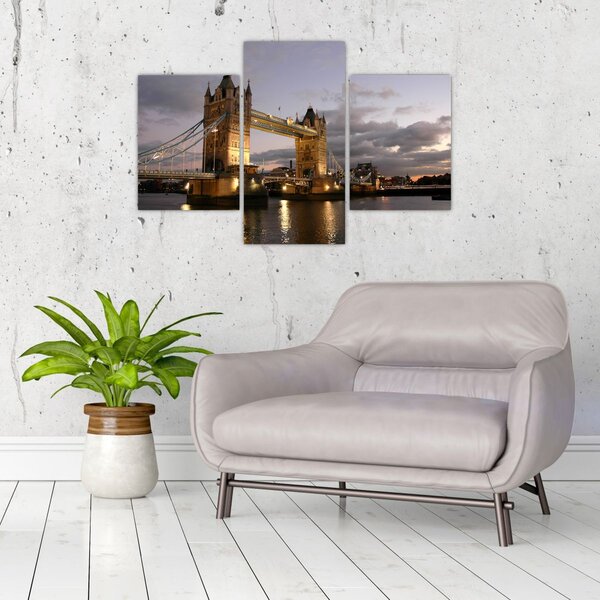Obrázok - Tower Bridge v noci (90x60 cm)