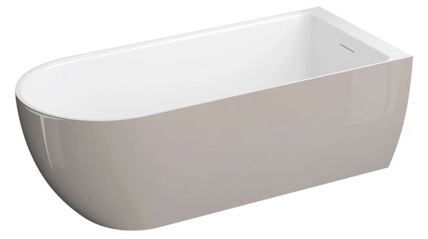 Polimat Akrylátová voľne stojaca vaňa k stene Murena 170x75 POLIMAT-Rozmery: 170x75, POLIMAT-Farba vane: Biela / biela lesk