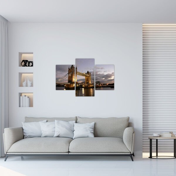 Obrázok - Tower Bridge v noci (90x60 cm)