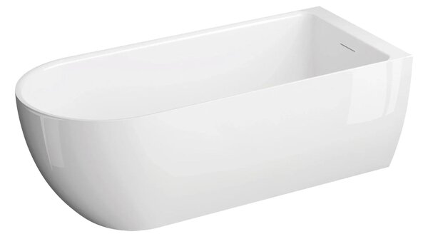 Polimat Akrylátová voľne stojaca vaňa k stene Murena 170x75 POLIMAT-Rozmery: 170x75, POLIMAT-Farba vane: Biela / biela lesk