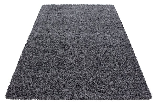 Ayyildiz , Kusový koberec Life Shaggy 1500 grey, 100x200, šedá, obývacia izba