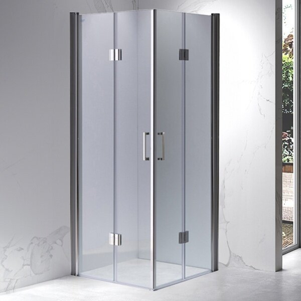 BPS-koupelny Štvorcový sprchovací kút ZES KZ1290B 90x90 chróm/transparent - bez vaničky
