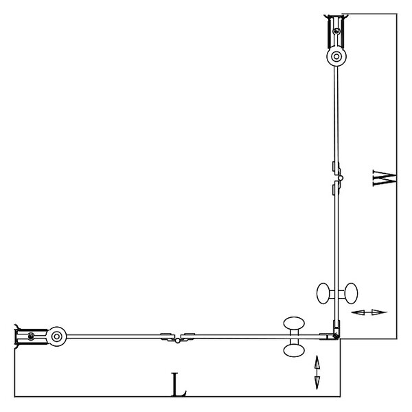 BPS-koupelny Štvorcový sprchovací kút ZES KZ1290B 90x90 chróm/transparent - bez vaničky